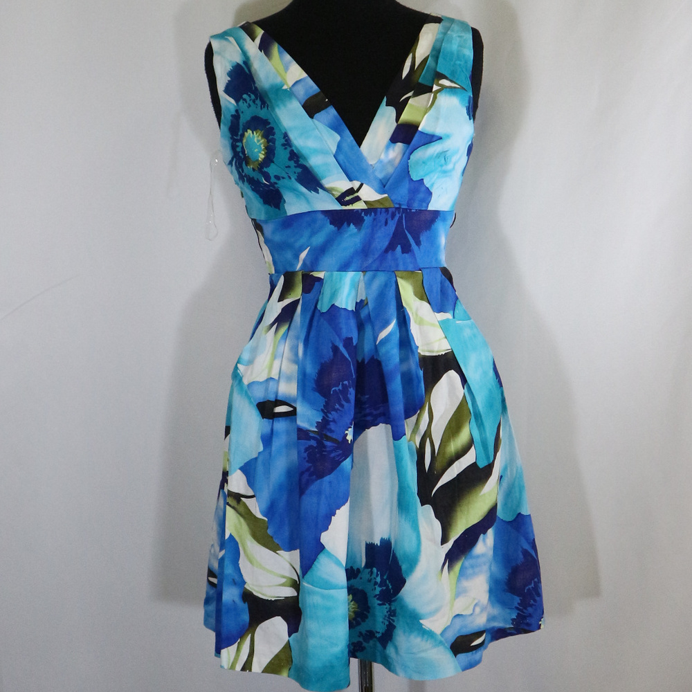 COREY P. Floral Strapless A-line Dress VTG